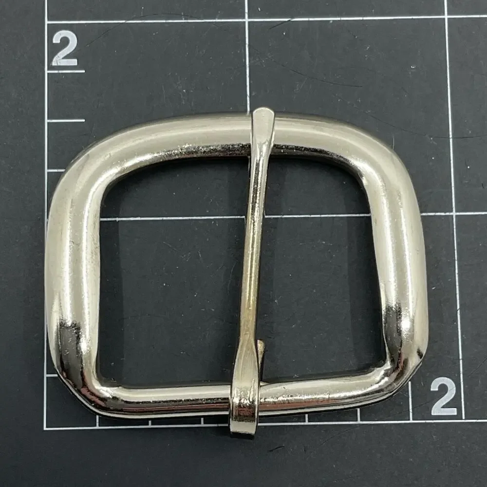 35 Pk Heel‎ Bar Buckle 1 1/4 Strap Nickel Plated Belt Buckle 1 3/4 Wide